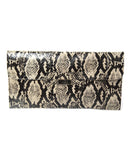 Angel Jackson Continental Clutch in Dove Snakeskin