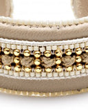 Azuni Talia Leather Bangle in Savanna