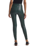 Commando Faux Leather Leggings in Green Croc