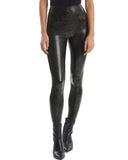 Commando Faux Leather Leggings in Moss Snake