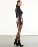 Commando Faux Leather Leggings in Tawny Python