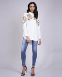 Dani White Embroidered Shirt