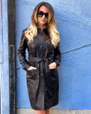 Fannie Porters Baccarat Black Leather Dress