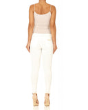 Forever Unique Cooper Ivory Fitted Jeans