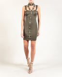 Forever Unique Vie Khaki Bodycon Dress