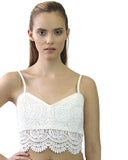 J J Studio Lucia Cream Crop Top