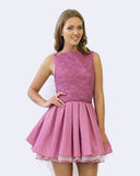 Jones and Jones Audrey Dress in Pink Rouge