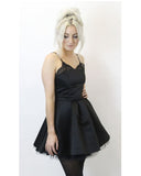 Jones And Jones Saskia Black Slip Dress