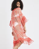 Lilli Coral Crochet Kaftan