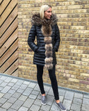 Fannie Porters Long Quilted Leather Jacket