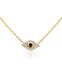 Penny Levi Gold Pave Evil Eye Pendant