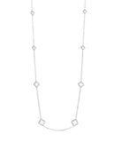 Penny Levi Long Silver Clover Chain