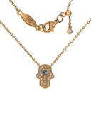 Penny Levi Rose Gold Pave Hamsa Pendant