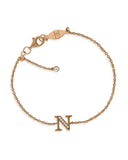 Penny Levi Rose Gold Initial N Bracelet