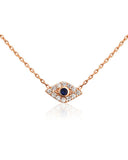 Penny Levi Rose Gold Pave Evil Eye Pendant