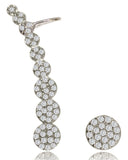 Penny Levi Silver Climbing Stud Earrings