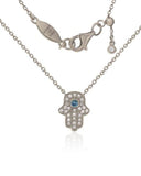 Penny Levi Sterling Silver Pave Hamsa Pendant