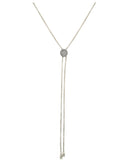 Penny Levi Silver Lariat Necklace