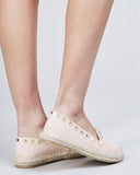 Leia Pink Studded Espadrilles