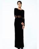 Prey of London Velvet Maxi Dress