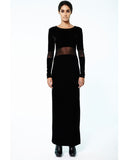 Prey of London Velvet Maxi Dress