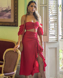 Runaway Lemonade Midi Skirt