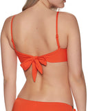 Seafolly Ring Front Bralette Top in Tangelo