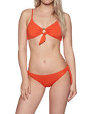 Seafolly Ring Front Bralette Top in Tangelo