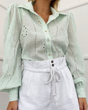 Seven Wonders Knowles Blouse in Mint Green