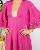 Sundress Marina Dress in Fuchsia