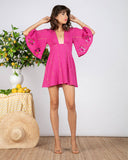 Sundress Marina Dress in Fuchsia