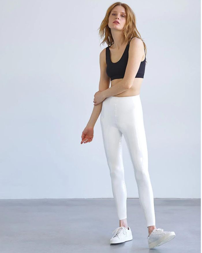 SPANX Faux Patent Leather Leggings - Macy's