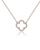 Penny Levi Rose Gold Clover Necklace