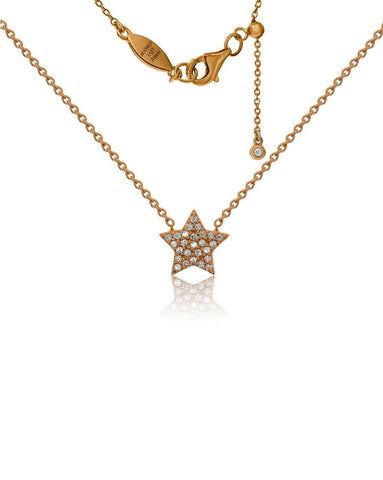 Penny Levi Rose Gold Star Necklace