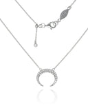 Penny Levi Silver Crescent Necklace