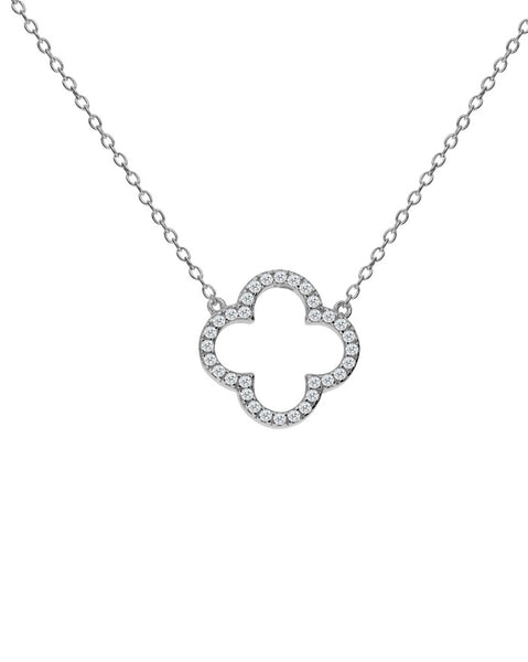 Penny Levi Silver Clover Necklace