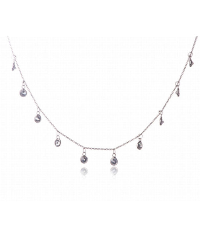 Penny Levi Sterling Silver and CZ Necklace