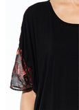 Prey of London Embellished Feather Oversized Top