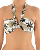 Seafolly Palm Springs Bandeau In Sepia