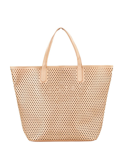 Seafolly Carried Away Rose Gold Vegan Leather Tote
