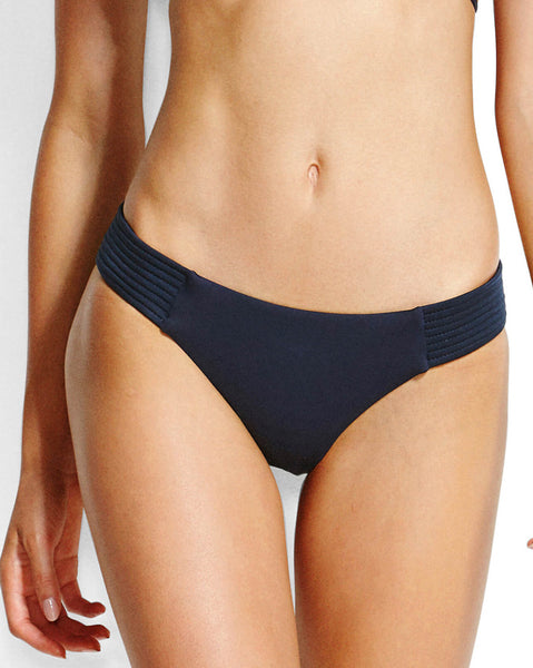 Seafolly Quilted Hipster Bikini Pant in Indigo