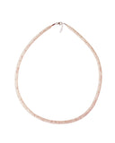 By Niya Dazzle Me Nude Mesh with Clear Crystal Necklace